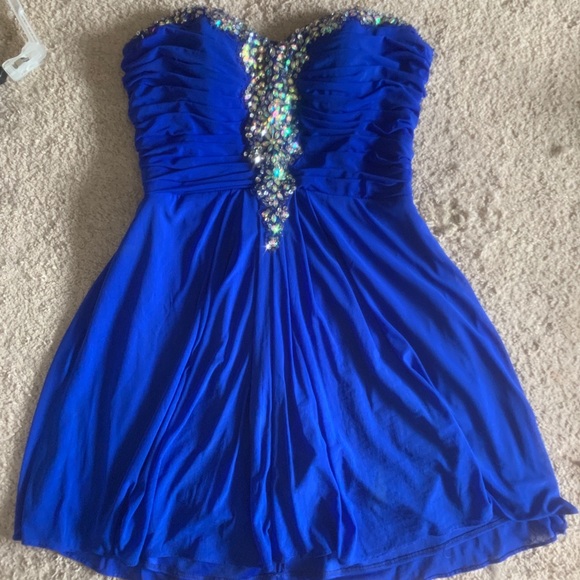 Short Blue Dress - Picture 1 of 3